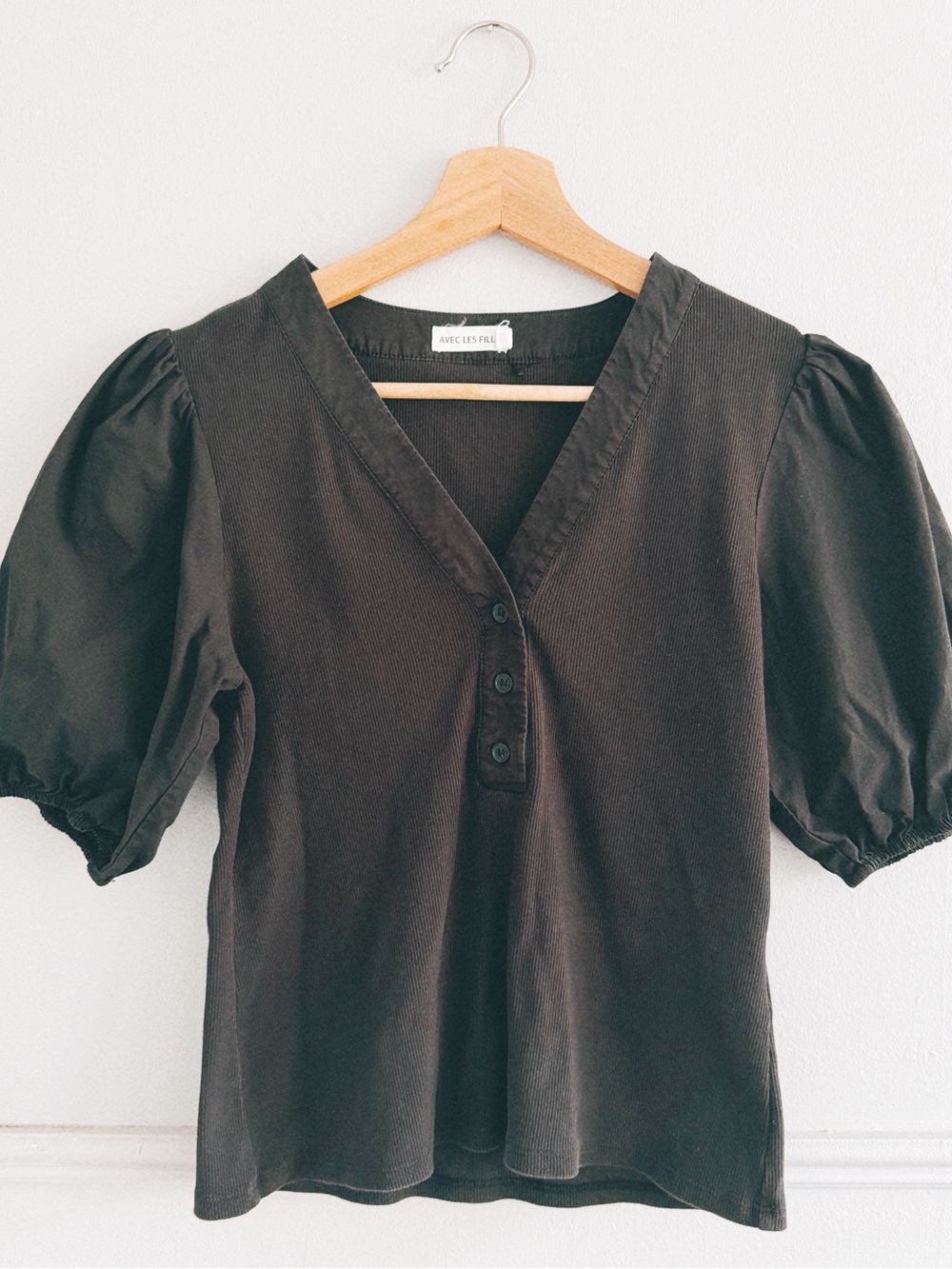 AVEC LES FILLES > Puff Sleeve Top